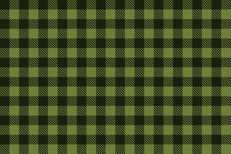 Green Black Lumberjack plaid seamless pattern. Texture for - plaid, tablecloths, clothes, shirts, dresses, paper, bedding, blankets, quilts and other textile products. Vector illustration.のイラスト素材
