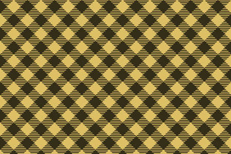 Light brown-black Lumberjack plaid seamless pattern. Texture for - plaid, tablecloths, clothes, shirts, dresses, paper, bedding, blankets, quilts and other textile products. Vector illustration.のイラスト素材