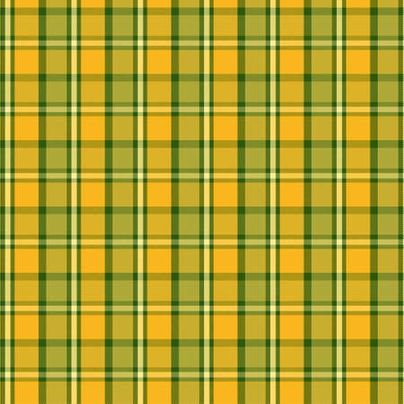 Pattern in Yellow and Green . Texture for plaid, tablecloths, clothes, shirts, dresses, paper, bedding, blankets, quilts and other textile products. Vector illustrationのイラスト素材
