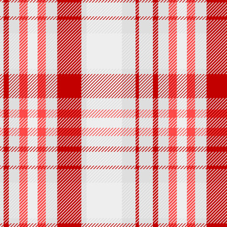 Pattern in  and White . Texture for plaid, tablecloths, clothes, shirts, dresses, paper, bedding, blankets, quilts and other textile products. Vector illustrationのイラスト素材