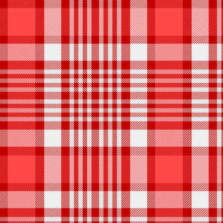 Pattern in  and White . Texture for plaid, tablecloths, clothes, shirts, dresses, paper, bedding, blankets, quilts and other textile products. Vector illustrationのイラスト素材