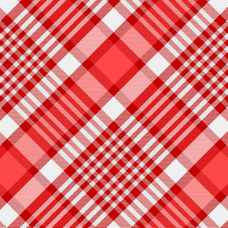 Pattern in  and White . Texture for plaid, tablecloths, clothes, shirts, dresses, paper, bedding, blankets, quilts and other textile products. Vector illustrationのイラスト素材