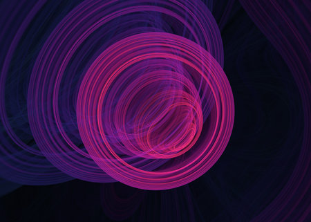 3D rendering abstract fractal light background.