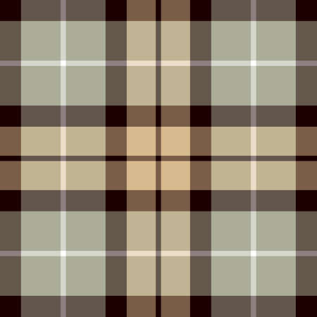 Tartan Pattern in Brown and Gray.のイラスト素材