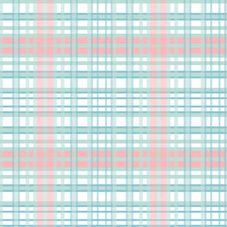 Tartan Pattern in Red and Cyan. Texture for plaid, tablecloths, clothes, shirts, dresses, paper, bedding, blankets, quilts and other textile products.のイラスト素材