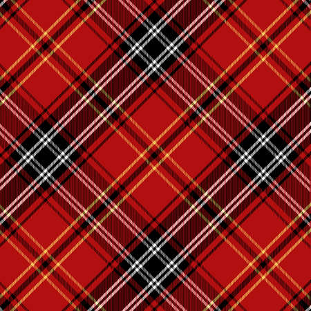 Tartan Pattern in Red and Black. Texture for plaid, tablecloths, clothes, shirts, dresses, paper, bedding, blankets, quilts and other textile products.のイラスト素材