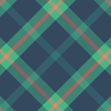 Tartan Pattern in Blue and Green.