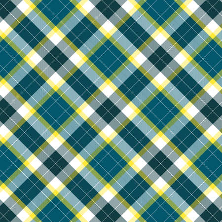 Tartan green and yellow pattern.Texture for plaid, tablecloths, clothes, shirts, dresses, paper, bedding, blankets, quilts and other textile products. Vector illustrationのイラスト素材