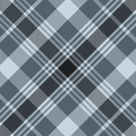 Tartan grey and white pattern.Texture for plaid, tablecloths, clothes, shirts, dresses, paper, bedding, blankets, quilts and other textile products. Vector illustrationのイラスト素材