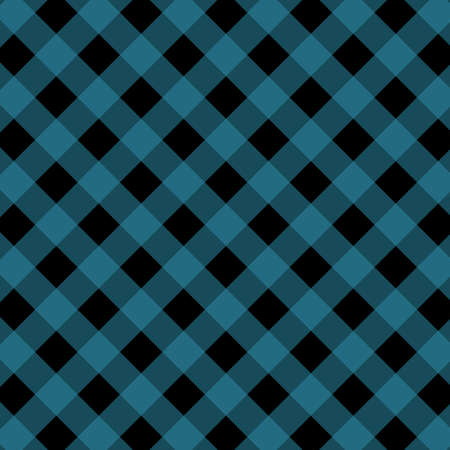 Blue and Black Gingham pattern. Texture from squares for plaid, tablecloths, clothes, shirts, dresses, paper, bedding, blankets, quilts and other textile products. Vector illustrationのイラスト素材