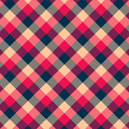Gingham red and black pattern. Texture for plaid, tablecloths, clothes, shirts,dresses,paper,bedding,blankets,quilts and other textile products. Vector Illustrationのイラスト素材