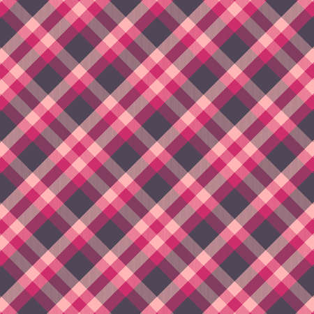 Tartan red and pink seamless pattern.Texture for plaid, tablecloths, clothes, shirts, dresses, paper, bedding, blankets, quilts and other textile products. Vector illustrationのイラスト素材