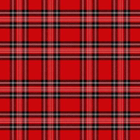 Tartan red and black seamless pattern. Texture for plaid, tablecloths, clothes, shirts, dresses, paper, bedding, blankets, quilts and other textile products.のイラスト素材