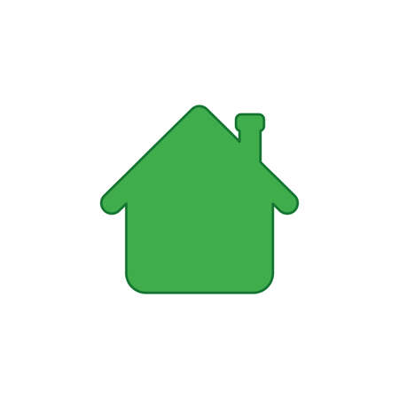Vector illustration icon concept of house arrow up. Colored and color outlines.のイラスト素材