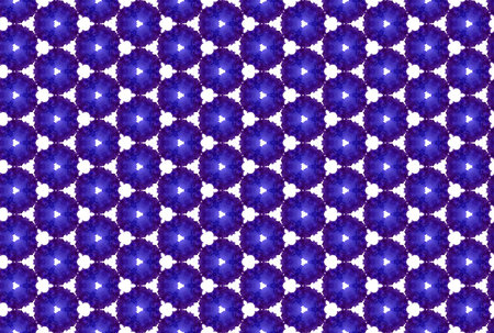 Watercolor seamless geometric pattern. In purple and white colors.