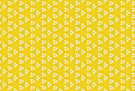 Watercolor seamless geometric pattern. In yellow and white colors.