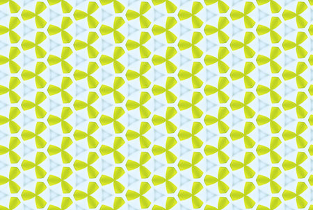 Seamless geometric pattern. Used gradient, in green and light blue colors.