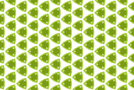 Seamless geometric pattern. In green and white colors.の写真素材