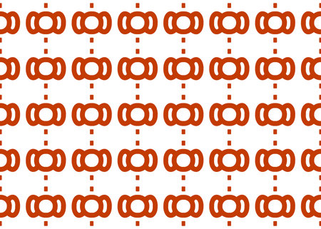 Seamless geometric pattern design illustration. In red and white colors.