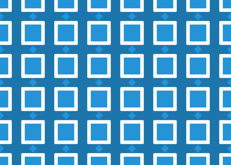 Seamless geometric pattern design illustration. In blue and white colors.
