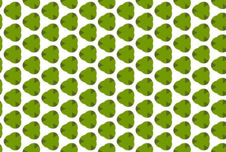 Seamless geometric pattern design illustration. In green and white colors.