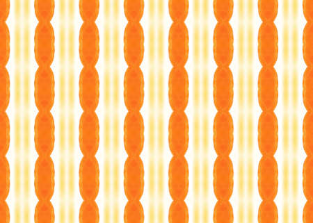 Watercolor seamless geometric pattern design illustration. Background texture. In yellow, orange and white colors.の写真素材