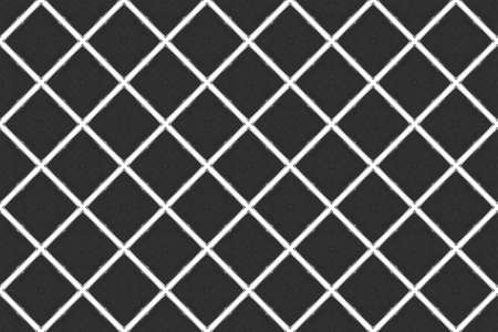 Watercolor seamless geometric pattern design illustration. Background texture. In black and white colors.の写真素材