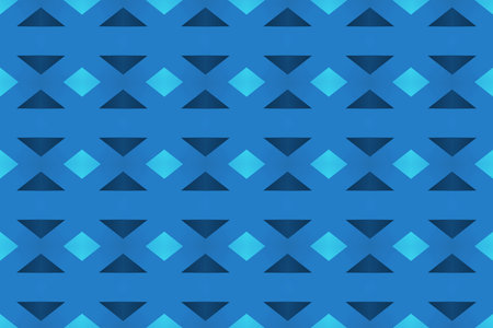 Seamless geometric pattern design illustration. Background texture. Used gradient in blue colors.