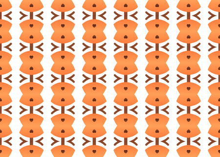 Seamless geometric pattern design illustration. Background texture. Used gradient in orange and...