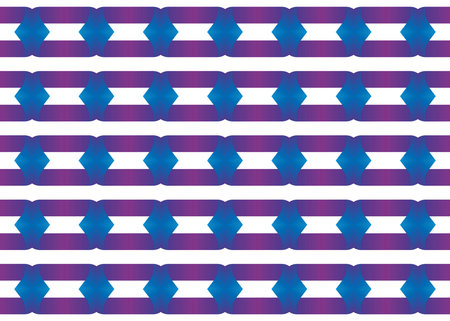 Seamless geometric pattern design illustration. Background texture. Used gradient in blue and purple...