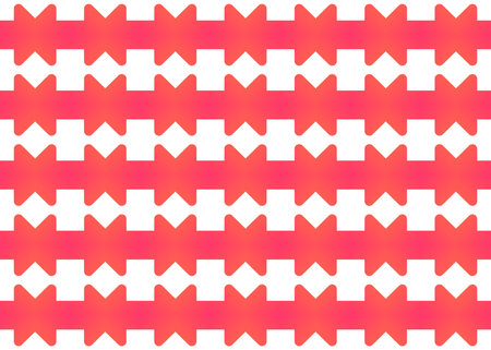 Seamless geometric pattern design illustration. Background texture. In red and white colors.