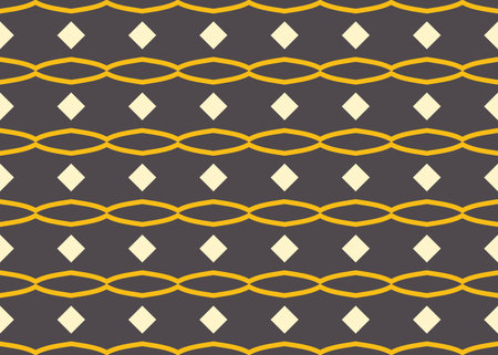 Seamless geometric pattern design illustration. Background texture. In black and yellow colors.