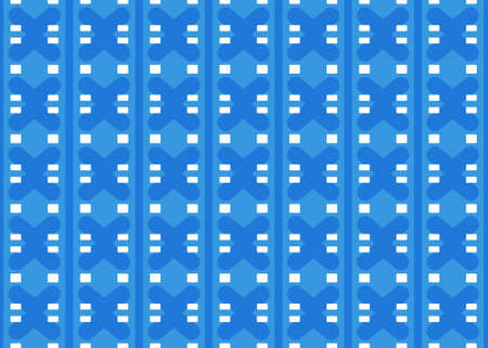 Seamless geometric pattern design illustration. Background texture. In blue and white colors.の写真素材