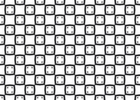 Seamless geometric pattern design illustration. Background texture. In black and white colors.の写真素材