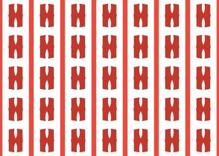 Seamless geometric pattern design illustration. Background texture. In red and white colors.