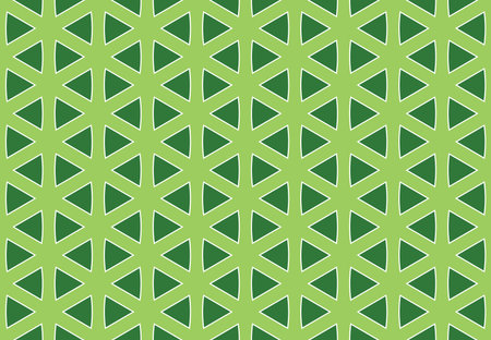 Vector abstract geometric seamless pattern, background texture. In green and white colors.