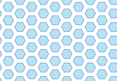 Vector abstract geometric seamless pattern. Background texture. In blue and white colors.