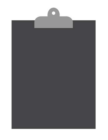 Paper holder, clipboard vector icon without paper. Flat color.のイラスト素材