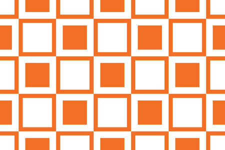 Seamless geometric pattern, texture or background vector in orange and white colors.のイラスト素材