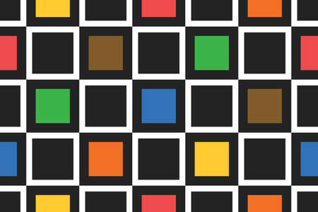 Seamless geometric pattern, texture or background vector in different colors.のイラスト素材