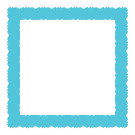 Colored frame, blank background vector design in blue color.のイラスト素材