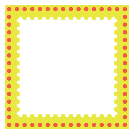 Colored frame, blank background vector design in yellow and red colors.のイラスト素材