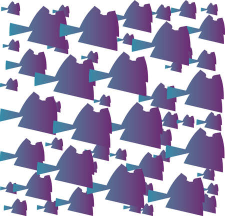 Background texture pattern, vector design, geometric and abstract in gradient colors, blue and purple on white background.のイラスト素材