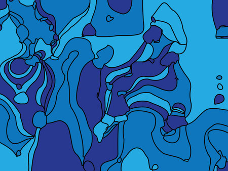 Background texture pattern, vector design, geometric and abstract in blue and black colors.