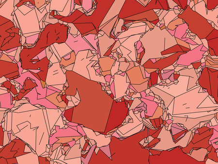 Background texture pattern, vector design, geometric and abstract in red, orange, pink and black...
