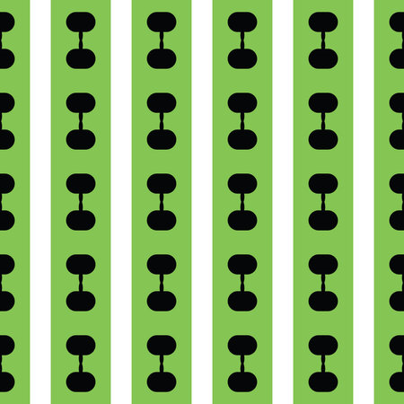 Vector seamless pattern texture background with geometric shapes, colored in green, black and white...