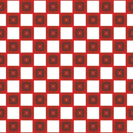 Vector seamless pattern texture background with geometric shapes, gradient colored in red, black and white colors.のイラスト素材