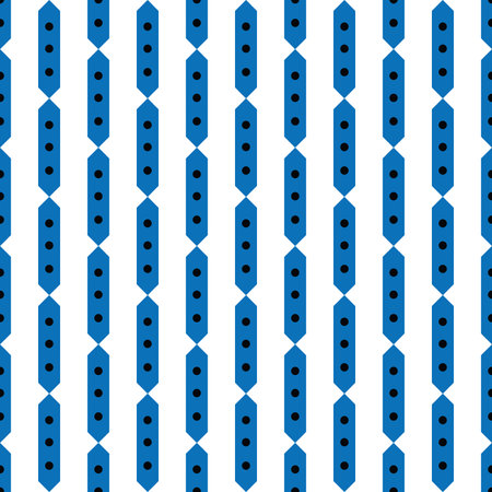 Vector seamless pattern texture background with geometric shapes, colored in blue, black and white...