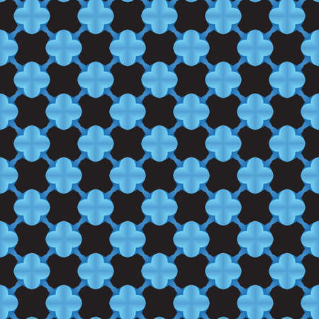 Vector seamless pattern texture background with geometric shapes, gradient colored in blue and black colors.のイラスト素材