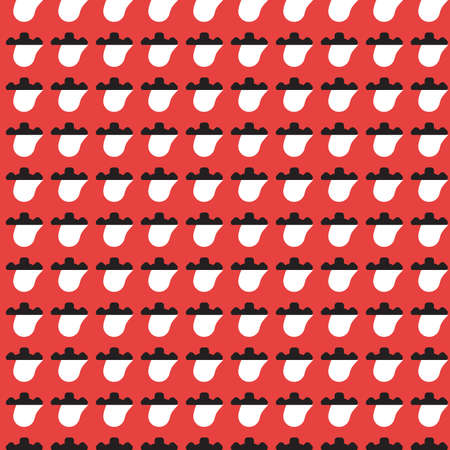 Vector seamless pattern texture background with geometric shapes, colored in red, black and white colors.のイラスト素材